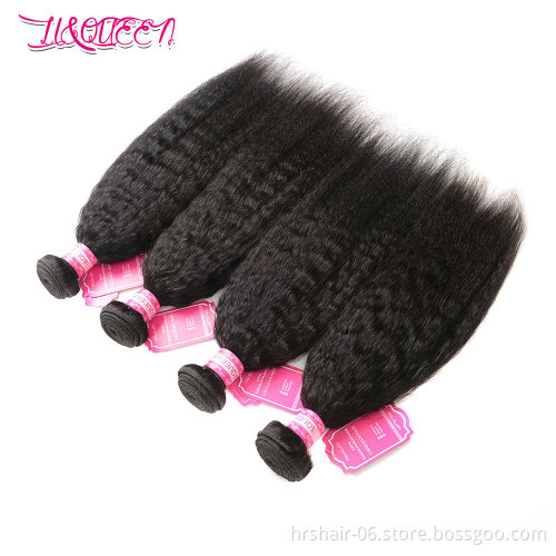 Wholesale virgin hair vendors, Brazilian hair in mozambique, kinky straight human hair bundle with closure